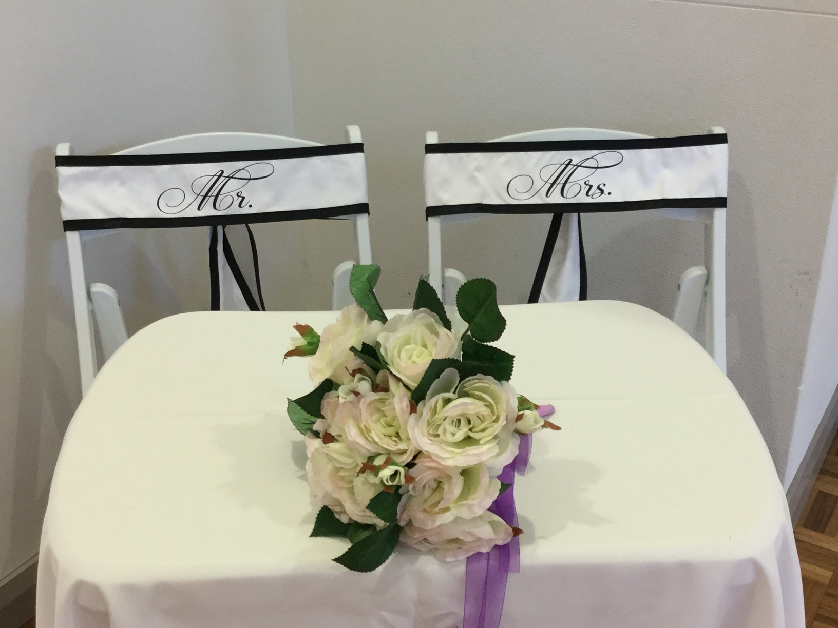 Outdoor Wedding Decorations - Signing Tables