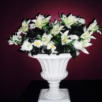 Urn with flowers