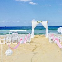 Aisle Ribbons and Pom Poms
