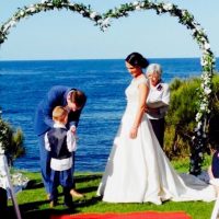 Heart Flower Wedding Arch