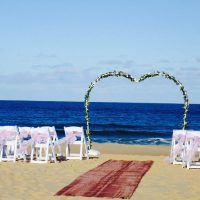 Heart Flower Wedding Arch