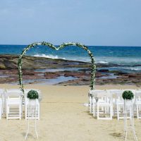 Heart Flower Wedding Arch