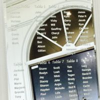 Wedding Seating Mirror Plan