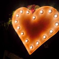 Rustic Light Love Heart