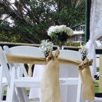 White Wedding Chair Decor
