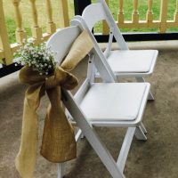 White Wedding Chair Decor