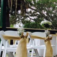 White Wedding Chair Decor