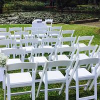 White Wedding Chair Decor