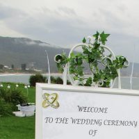 Welcome Sign and Easel