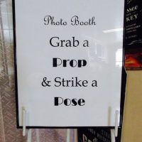 Photo booth prop
