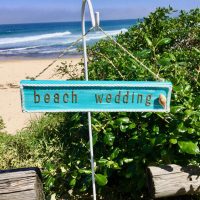 Beach Wedding Sign