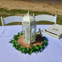 Signing Table with Decor