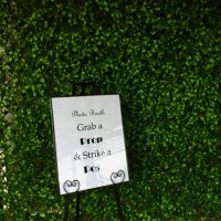 Green Wall Backdrop Wedding