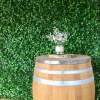 Green Wall Backdrop Wedding