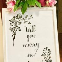Will you marry me sign