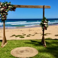 Jute Mat and Timber Arbour