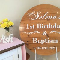 Birthday & Baptism Sign