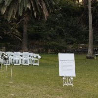 Refreshments Station to the side of the Ceremony